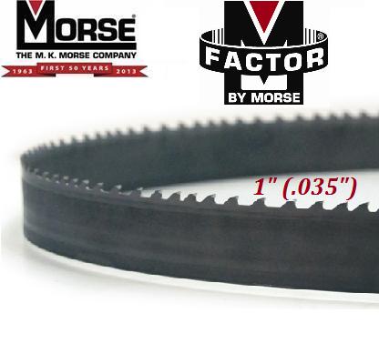 M-Factor by Morse GP (General Purpose) 1" (.035") m-factor, m, factor, mk, morse, gp, general purpose, general, purpose, band, saw, bandsaw, blade, blades, carbide, tip, tipped